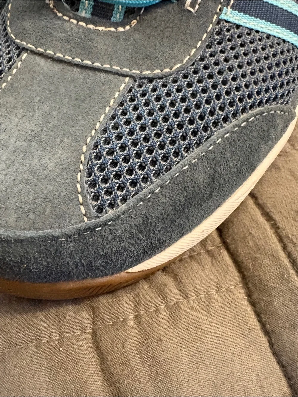 Dansko HELEN Sneakers Womens EU 39 US 8.5- 9 Blue Suede Walking Shoes